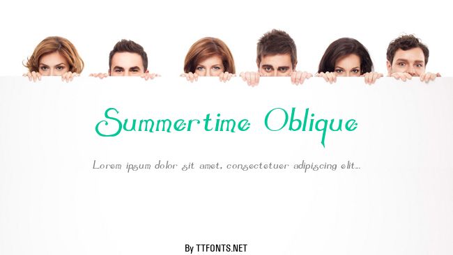 Summertime Oblique example